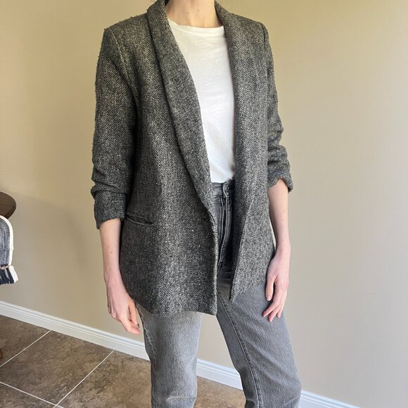Vintage Rachel Comey Grey Wool Blazer, Size 4 / Small Coat - Picture 4 of 14